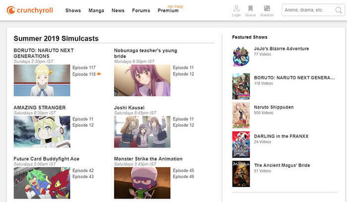 Crunchyroll Best Anime Website