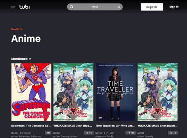 TubiTV -Watch Anime Onlne HD