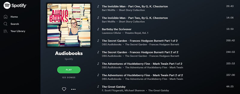 best audiobooks spotify